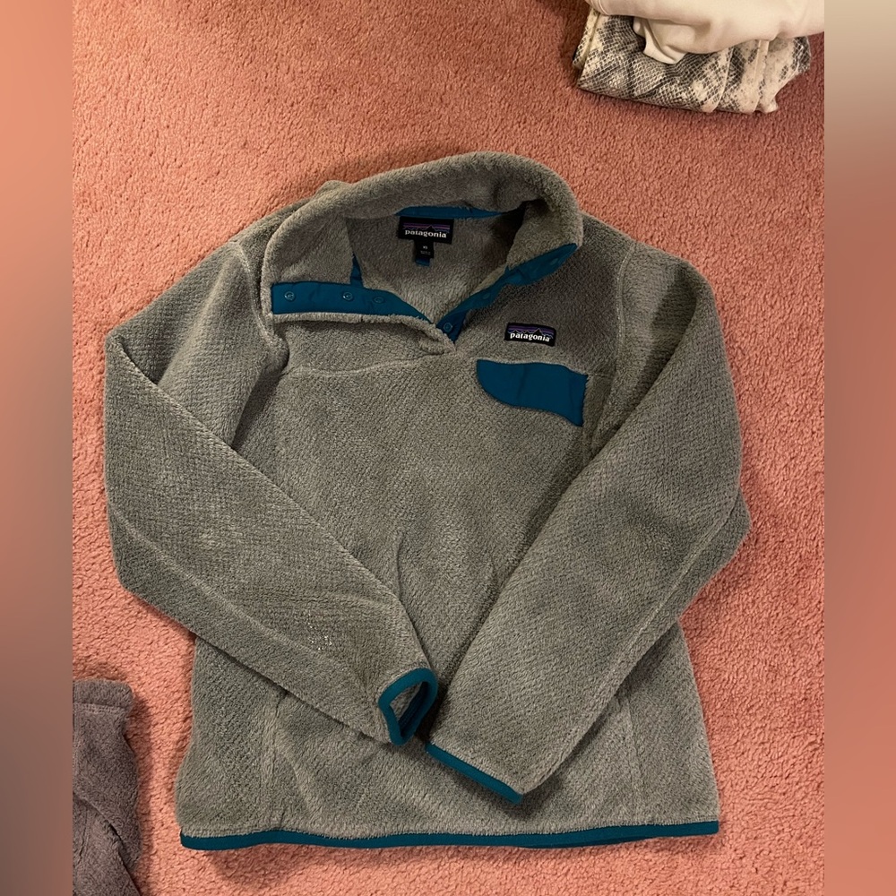 Gray and blue fluffy Patagonia